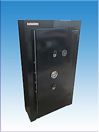 0012ETEK KIBRIS GAZİNO TİPİ ANAHTARLI VE ELEKTRONİK ŞİFRELİ ÇELİK PARA KASASI 150*85*30CM 250KĞ ( 3000€ )