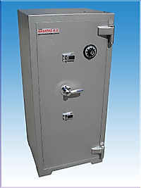0010ST  STANDART TEKKAPILI MEKANİK ŞİFRELİ GAZİANTEP ÇELİK PARA KASASI 120*55*50CM 300KĞ ( 1849€ )