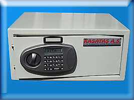 *0043İEK ANTALYA OTEL ODA TİPİ LCD EKRANLI ELEKTRONİK ŞİFRELİ LAPTOP BİLGİSAYAR KASASI 20*43*35cm 12Kg ( 199€ )