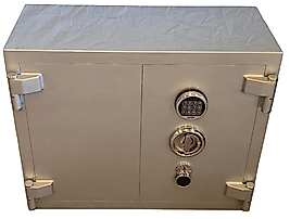 03TOMSN BANKO TİPİ EV DOLAP İÇİ ELEKTRONİK ŞİFRELİ VE ANAHTARLI ÇELİK PARA KASASI H63*W85*D50CM 500KĞ ( 1700€ )+KDV
