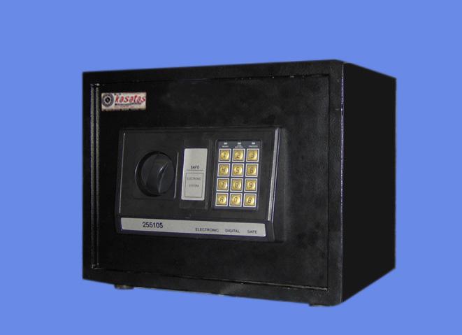 0025AKD BURSA YILDIRIMLAR BELEDİYESİ TİPİ YARIM OTOMATİK ACİL AÇMA BİLGİ ALMALI OTEL ODA EMANET KASASI  DIŞ 25*35*25CM İÇ 24*34*20CM 9KĞ ( 99€ )