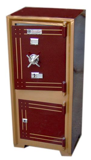 0007A GAZİANTEP EV TİPİ ALTI DOLAPLI ÇELİK PARA KASASI 85*44*38cm ÇEKMECE ÜSTÜ İÇİ 23*30*20cm 130Kg ( 499€ )