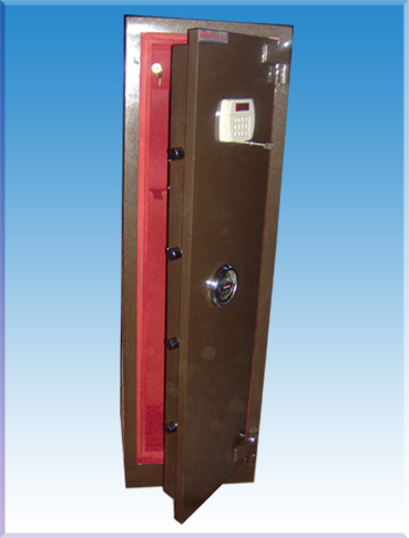8 TÜFEK YERLİ ELEKTRONİK TÜFEK KASASI ( YARI AÇIK RESİMİ ) 150*50*50CM  200KĞ ( 1500€ )+KDV