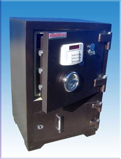 007EB AMERİKAN TİPİ ALTI DOLAPLI ANAHTARSIZ ELEKTRONİK ÇELİK PARA KASASI 85*55*45CM 300KĞ ( 849€ )