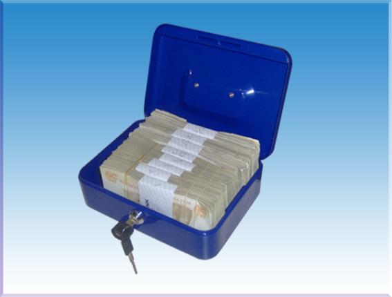 013EL  TÜRKİYE FİNANS BANKASI TİPİ KULPLU BÜYÜK PARA KUTUSU 13*26*20cm 1,3Kg ( 49€ )+KDV