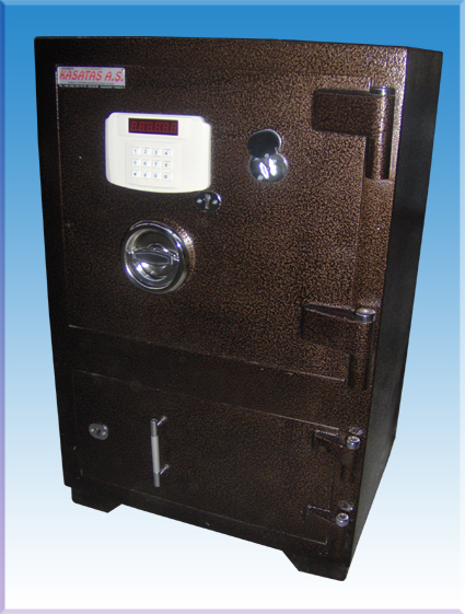 007BE EV TİPİ SON TEKNOLOJİ ZIRHLI ELEKTRONİK ÇELİK PARA KASASI 85*55*45CM 250KĞ ( 1700€ )