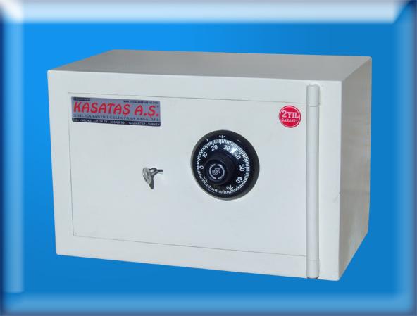 0025MA KAYSERİ MOBİLYA İÇİ ANAHTARLI VE MEKANİK ŞİFRELİ TABANA MONTAJ DELİKLİ ÇELİK PARA KASASI 25*40*25CM 50KĞ ( 399€ )