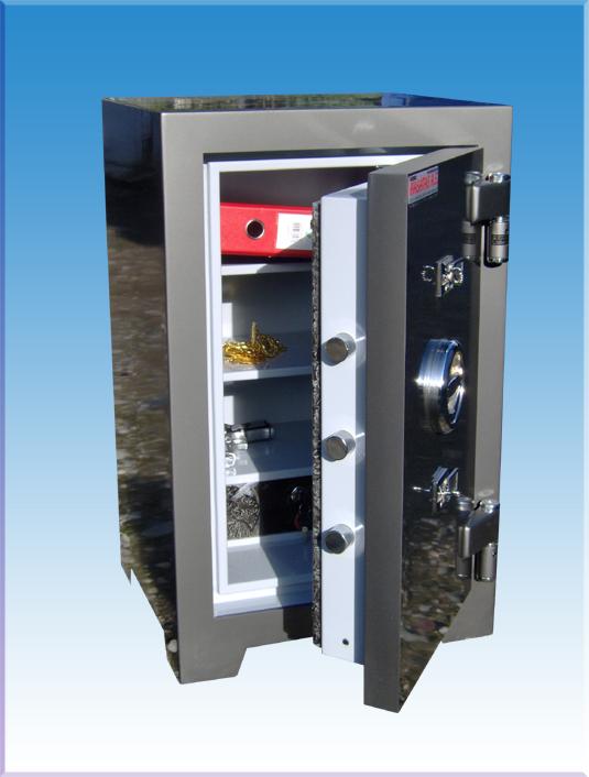 007TAS OFİS BOTAŞ TİPİ EXTRA TANK ZIRHLI TAM OTOMATİK KİLİTLEME TERTİBATLI TEK KAPILI ANAHTARLI ÇELİK PARA KASASI 80*50*45CM 295KĞ ( 999€ )