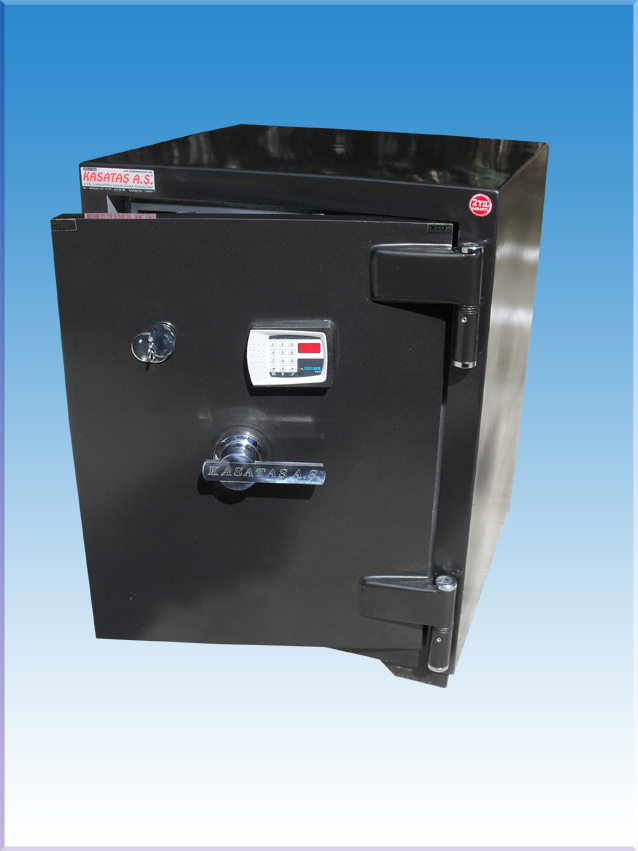 007TZELA KÜTAHYA DİZEL OFİS TİPİ TEKKAPILI ELEKTRONİK ŞİFRELİ ÇELİK PARA KASASI 85*65*65CM 660KĞ ( 1999€ )