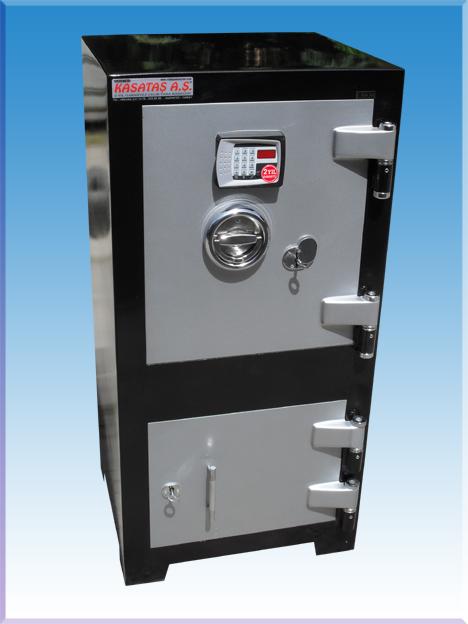 008ÇZEV OFİS TİPİ TAM DİJİTAL TANK ZIRHLI ALTI DOLAPLI ÇELİK PARA KASASI  105*50*45CM 300KĞ ( 999€ )