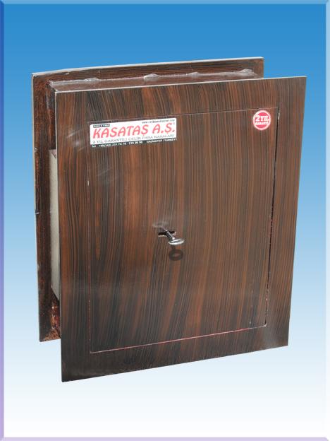 046ZA EV TİPİ YÜKSEK GÜVENLİKLİ ANKASTRE ANAHTARLI DUVAR KASASI ( ABANOZ RENK ) 46*39*14CM 50KĞ ( 869€ )+KDV ADRESE TESLİM