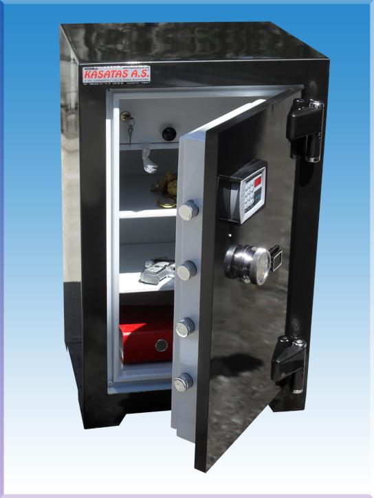 007ESFA ANTALYA OFİS TİPİ TAM DİJİTAL ELEKTRONİK ŞİFRELİ VE ANAHTARLI TEKKAPILI ÇELİK PARA KASASI 80*50*44CM 200KĞ ( 799€ )