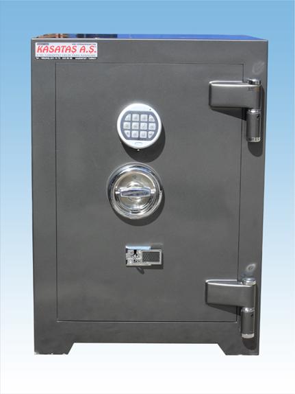 002EZ0AT OFİS TİPİ TEKKAPILI YÜKSEK GÜVENLİKLİ ELEKTRONİK ŞİFRELİ ÇELİK PARA KASASI 55*48*40CM 200KĞ ( 1100€ )