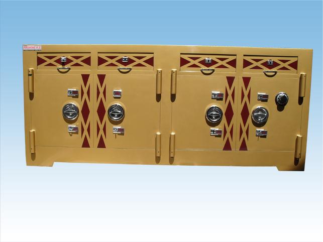 B200BA GAZİANTEP MODEL YÜKSEK GÜVENLİKLİ BANKO TİPİ KUYUMCU KASASI 87*200*60CM 2 TON ( 2.999€ )
