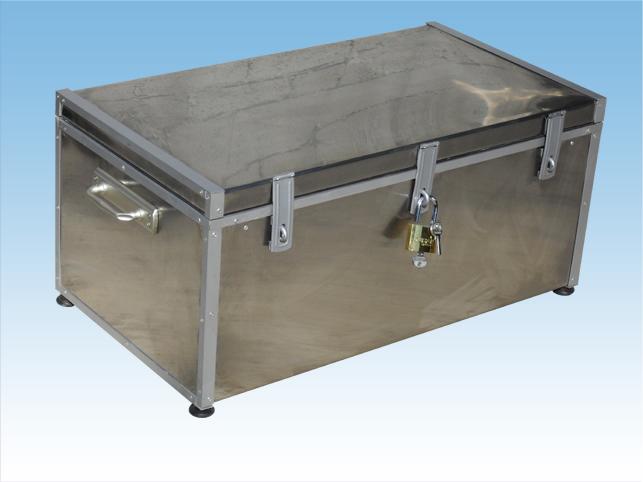 50Kg TAŞIMA KAPASİTELİ YANGINA DAYANIKLI KROM SANDIK KASA 77*42*33cm 35KĞ ( 770€ )+KDV ADRESE TESLİM