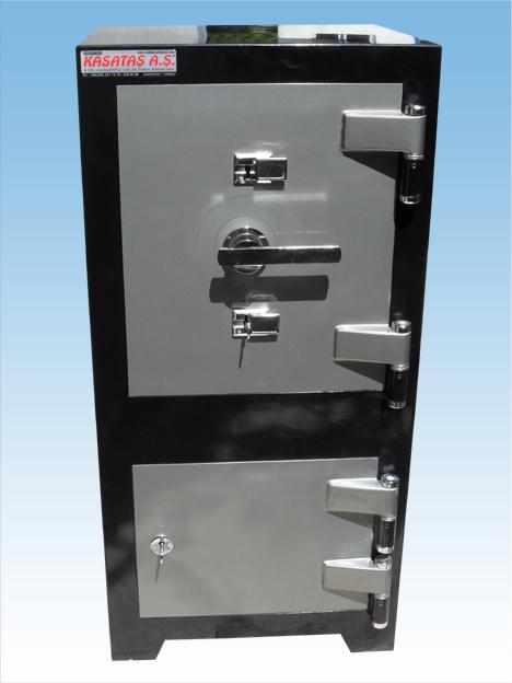 008ÇZLA OFİS TİPİ TANK ZIRHLI ŞANLIURFA TİPİ ANAHTARLI ÇELİK PARA KASASI 105*55*45CM 350KĞ ( 999€ )