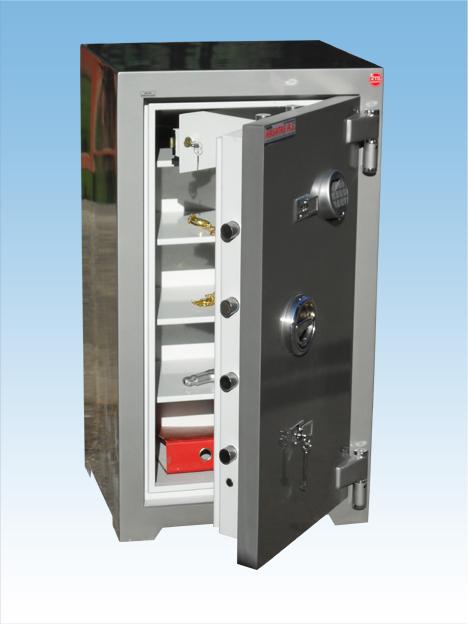 008XPE ALMAN TİPİ ÇELİK PARA KASASI ( 2 ANAHTAR VE ELEKTRONİK ŞİFRELİ )   100*53*45CM 90LT 500KĞ ( 1699€  )