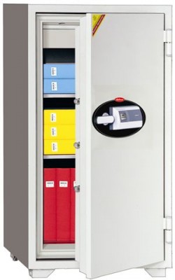 00120 Parmak izli Yanmaz Ofis KasasI şifreli kilit, Panik Kapama Sistemli DIŞ 1220 x 655 x 560 mm. İÇ 980 x 475 x 350 mm. 228KĞ 128LT ( 2.500€ )