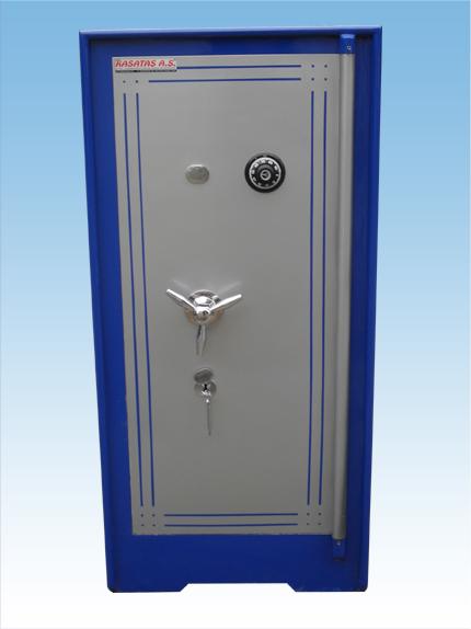 0011T1M2AZ GAZİANTEP OFİS TİPİ TEKKAPILI MEKANİK ŞİFRELİ VE 2 ANAHTARLI YÜKSEK GÜVENLİKLİ ÇELİK PARA KASASI 140*60*50CM 1TON ( 2100€ )