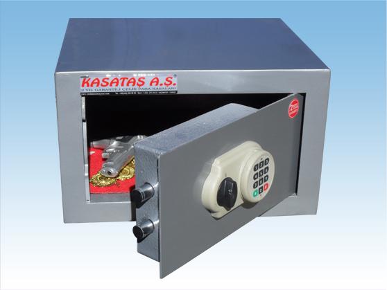 025YKE ALMAN TİPİ KOLLU ELEKTRONİK ŞİFRELİ OTEL ODA MOBİLYA İÇİ ÇELİK PARA KASASI 25*40*41CM 15KĞ ( 99€ )