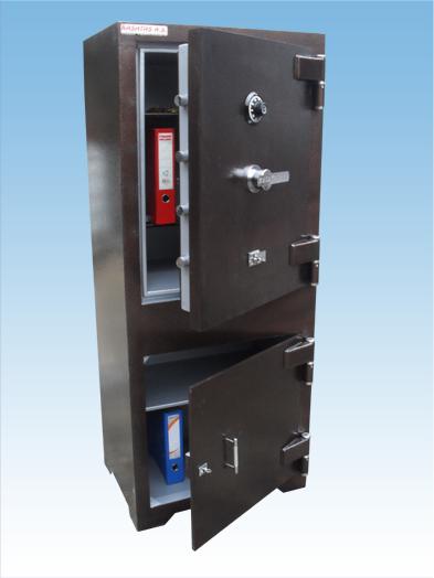 0014ÇB1A1M KAYSERİ OFİS TİPİ MEKANİK ŞİFRELİ YAPRAK MENTEŞELİ ÇELİK PARA KASASI 170*70*50CM 500KĞ ( 1699€ )