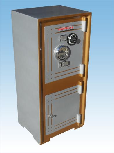 008AÖM ÖZEL OFİS TİPİ ALTI DOLAPLI  MEKANİK ŞİFRELİ  ÇELİK PARA KASASI 105*48*39CM 180KĞ ( 625€ )