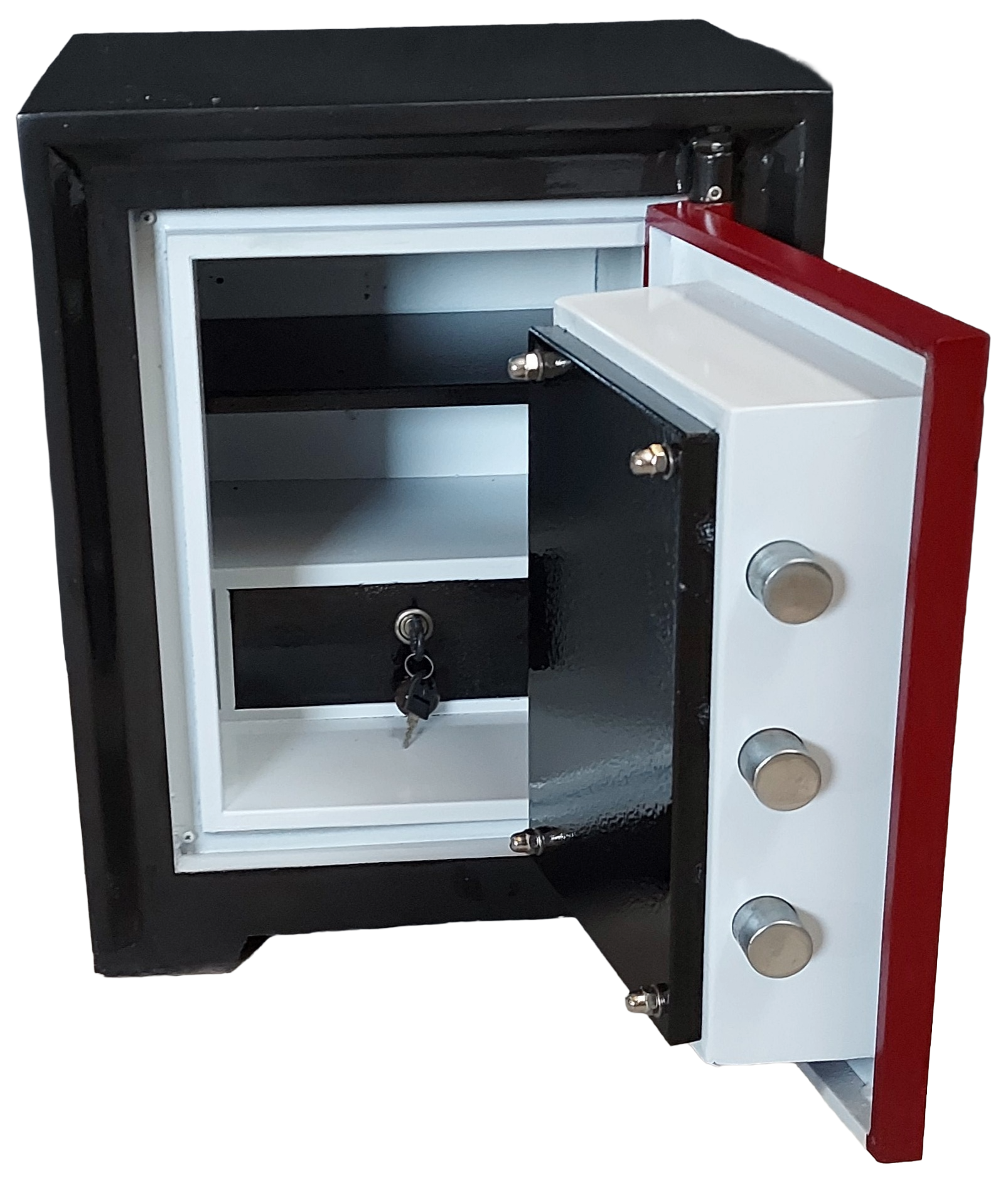 004AE GAZİANTEP OFİS MASA ALTI TİPİ ELEKTRONİK ŞİFRELİ VE ANAHTARLI ÇELİK PARA KASASI  70*44*38cm 150Kg ( 799€  )