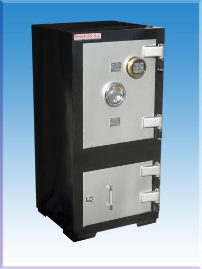 008ÇZME KARS OFİS TİPİ TANK ZIRHLI  VE ELEKTRONİK ŞİFRELİ ÇELİK PARA KASASI 105*55*45CM 350KĞ ( 999€ )