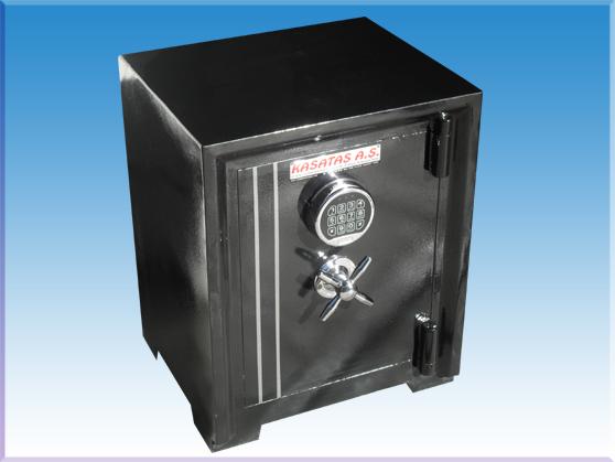 002E OFİS ANAHTARSIZ MASA ALTI TİPİ  ELEKTRONİK ŞİFRELİ İÇİ ÇEKMECESİZ 1 SEYYAR RAFLI ÇELİK PARA KASASI 55*44*38CM 115KĞ ( 625€ )