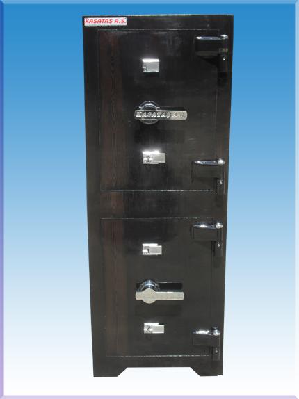 0011AÇAZ OFİS TİPİ YÜKSEK GÜVENLİKLİ ALT KASA ÜST KASA MODEL ÇELİK PARA KASASI 135*50*50cm 710KĞ ( 2700€ )