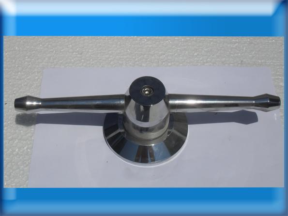 ZİRAAT BANKASI TİPİ İKİLİ BANKA KOLU YÜKSEKLİK 8CM ENİ BOY 30CM ORTA  ÇAPI 55MM 2.240GR ( 49€ )