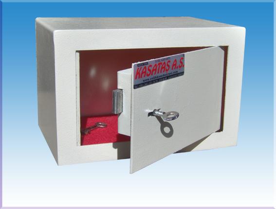 OFİS TİPİ ÖZEL ANAHTARLI AGIR ÇELİK PARA KASASI 275*325*325MM 50KĞ ( 499€ )