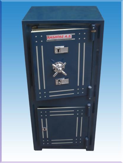 008AF OFİS TİPİ MAVİ RENK ÖZEL ANAHTARLI ÇELİK PARA KASASI 105*49*38CM 180KĞ ( 525€ )