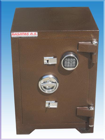004E2AD OFİS TİPİ ELEKTRONİK ŞİFRELİ  BAKIR DÖVME ÇELİK PARA KASASI 70*50*45CM 250KĞ ( 999€ )