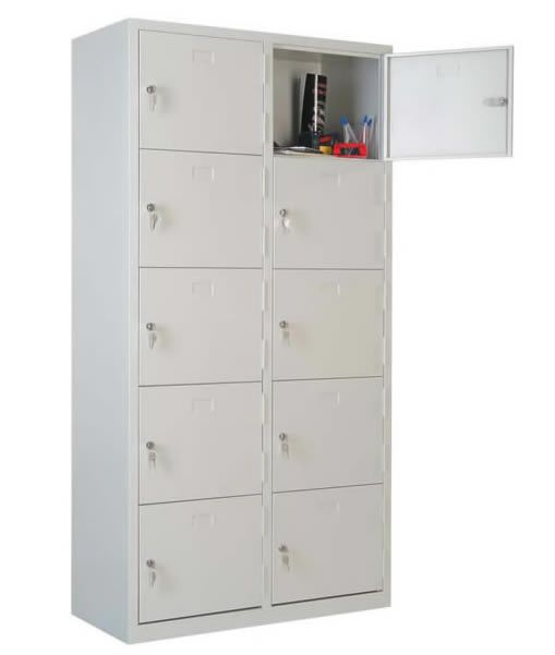 10 GÖZLÜ DOLAP BALIKESİR SINDIRGI MESLEKİ TEKNİK EĞİTİM METAL ANAHTARLI AYAKKABILIK VE EŞYA DOLABI 170*88*40CM 70KĞ ( 499€ )