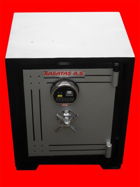 *-002PE OFİS TİPİ  PARMAK İZİ ELEKTRONİK ŞİFRELİ TEKKAPILI ÇELİK PARA KASASI 55*44*38CM 110KĞ ( 650€ )