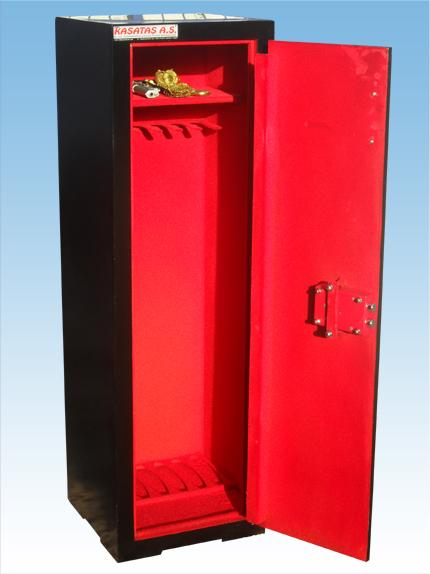 4 TÜFEKLİK ÖZEL ANAHTARLI ÇELİK TÜFEK KASASI 135*30*30CM 40KĞ ( 1350€ )