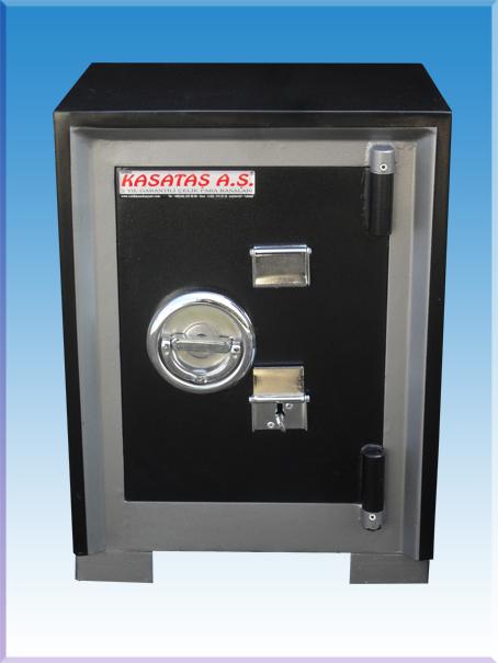 002İZMA İZMİR OFİS MASA ALTI TİPİ KIRMA KOLLU 2 ANAHTARLI TEKKAPILI ÇELİK PARA KASASI DIŞ 55*40*32CM İÇ 21*26*18CM 81KĞ ( 499€ )