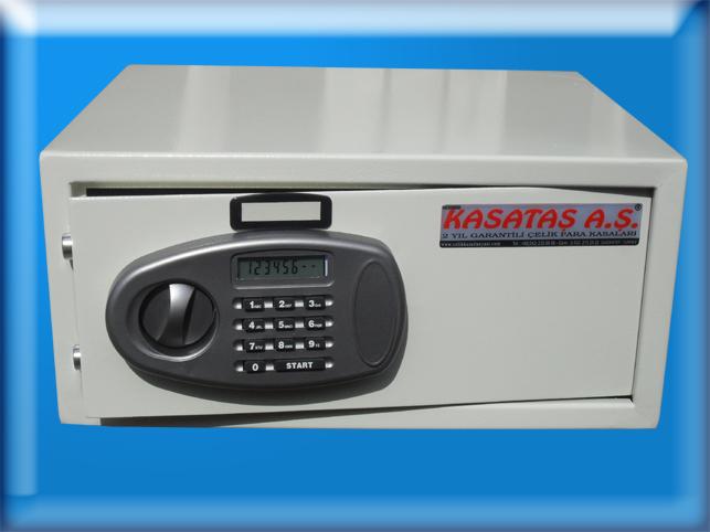 *0043İEK ANTALYA OTEL ODA TİPİ LCD EKRANLI ELEKTRONİK ŞİFRELİ LAPTOP BİLGİSAYAR KASASI 20*43*35cm 12Kg ( 199€ )