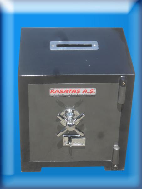 0001AKUMBARA OFİS VE  EV TİPİ 1 ANAHTARLI ÇELİK PARA KASASI DIŞ 40*37*32CM (İÇ  27*29*20CM) 75KĞ ( 399€ )