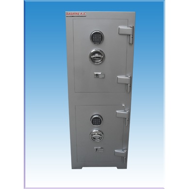0011E2AÜK BİLECİK BOZHÖYÜK TİPİ ELEKTRONİK ŞİFRELİ ALT ÜST AYRI KASA MODEL YÜKSEK GÜVENLİKLİ ÇELİK PARA KASASI 134*50*45CM 500KĞ ( 1999€ )