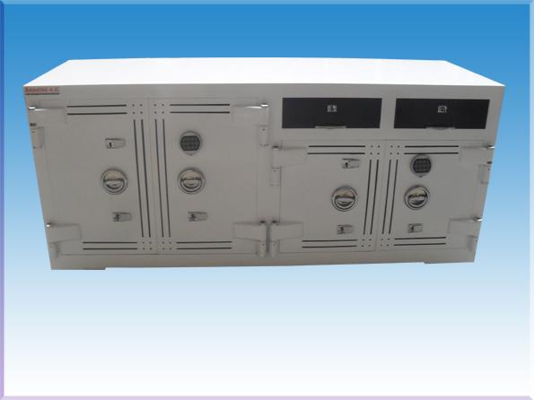 B200A62E2Ç MUGLA TİPİ BANKO TİPİ DIŞTAN 2 ÇEKMECELİ YÜKSEK GÜVENLİKLİ KUYUMCU KASASI 85*200*60CM 2000KĞ ( 2.999€ )