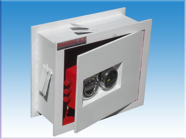 039PZEAK İSTANBUL TİPİ TANK ZIRHLI PARMAK İZLİ VE TUŞ TAKIMLI ELEKTRONİK ŞİFRELİ ANAHTARSIZ ANKASTRE DUVAR KASASI 43*50*20CM 50KĞ ( 899€ )