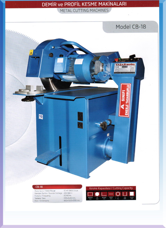 CD 18 10 HP MOTOR 520*4*40 TESTERE TAŞLI ( 1.111€ )+KDV ADRESE TESLİM