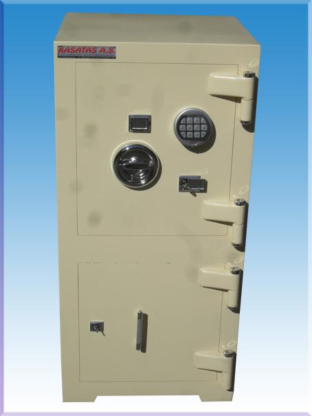 008ÇZEKREM OSMANİYE OFİS TİPİ YÜKSEK GÜVENLİKLİ ÇELİK PARA KASASI 105*50*45CM 300KĞ ( 999€ )