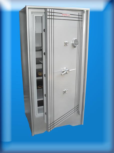 0012AYDIN SABUNCU OFİS TİPİ ELEKTRONİK ŞİFRELİ VE 3 ÖZEL ANAHTARLI YÜKSEK GÜVENLİKLİ TEKKAPILI ÇELİK PARA KASASI 160*75*63CM 1600KĞ ( 2400€ )