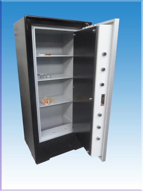 0014GAZİANTEP ANTİK SAAT OFİS TİPİ  YÜKSEK GÜVENLİKLİ TEKKAPILI ÇELİK PARA KASASI 175*80*65CM 1750KĞ ( 2625€ )