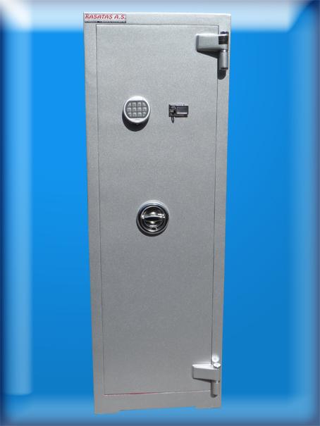 10 TÜFEKLİK  SİLAH MÜHİMMAT KOYMA YERLİ İÇİ DOLAPLI ELEKTRONİK ŞİFRELİ TÜFEK KASASI 150*51*44CM 122KĞ ( 1500€ )