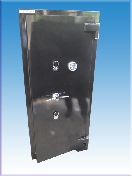 0017TKILINÇ OFİS TİPİ TEKKAPILI YÜKSEK GÜVENLİKLİ 2 ÖZEL ANAHTARLI VE ELEKTRONİK ŞİFRELİ ÇELİK PARA KASASI 185*80*55CM 1850KĞ ( 2.850€ )