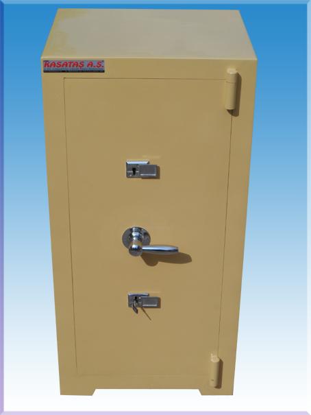 008A2B TÜRMENİSTAN OFİS TİPİ BASTON KOLLU 2 ANAHTARLI 1 RAFLI ÇELİK PARA KASASI 100*50*42CM 185KĞ ( 999€ )